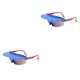 thumbnail image 3 of sweethay Ciclismo gafas de sol portátiles hombres mujeres adultos niños ergonómico colorido universal bicicletas gafas azul verde Azul verde 2Conjunto, 3 of 6