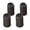 Black high, variant on Set of 4 Quiet Heightening Pads Slip Sofa Feet Protectors Upgrades for Living Room Furniture
