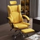 thumbnail image 3 of Luxury Leather Office Chair Footrest Back Cushion Wheels Mobile Recliner Chair Computer Study Sillas De Oficina Office Furniture My Lux Decor Round, 3 of 29