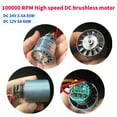 thumbnail image 2 of DC 9/12/24V 3.5A 5A Mini Brushless Motor 100000RPM High-speed CNC Aluminum Alloy Impeller Ducted Fan Stepless Speed Regulation, 2 of 6