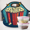 thumbnail image 6 of Herdesigns Popcorn Insulated Lunch Bag Neoprene Lunch Box for Women Men Soft Cooler Bag Food Washable Lunch Tote for Work Outdoor Picnic, 6 of 7