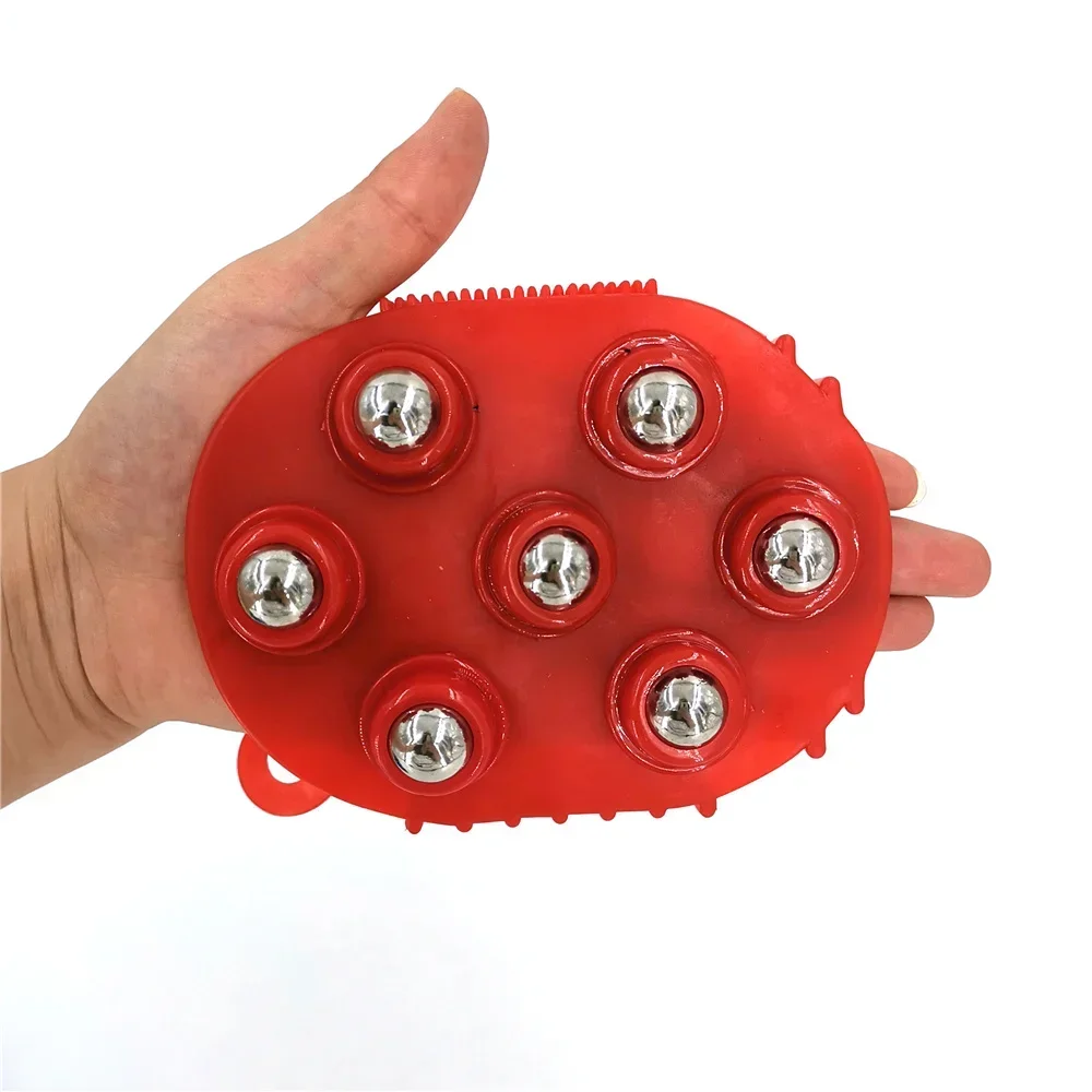 Roller Ball Body Massage Glove Muscle Pain Relief Relax Anti-Cellulite Massager For Hand Neck Back Shoulder Buttocks Health Care
