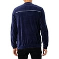thumbnail image 3 of Fila Fonzo Velour Track Jacket, Blue, 3 of 5