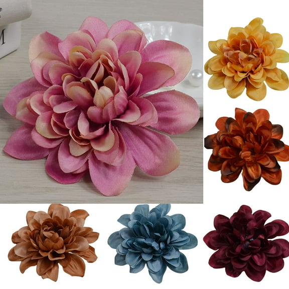 Travelwant 30Pcs Dahlia Fake Flowers Artificial Dahlia Flowers for Home Wedding Party Office Decor