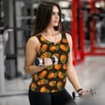 thumbnail image 6 of Hirioo Orange Pumpkin for Women's Workout Tank Top Sleeveless Workout Tops Athletic Gym Shirts-X-Large, 6 of 7