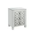 thumbnail image 5 of ACME Noralie Storage Accent Table in Mirrored and Faux Diamonds, 5 of 5