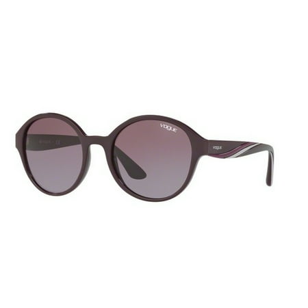 - Vogue Women's VO5106SF 24188H 56 Round Plastic Purple Violet Sunglasses