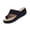 Black, variant on Flatform Sandals for Women Open Toe Toe Loop Wedge Slides Wide Strap Asymmetric High Flatform Suede Slip On Beach Walk Slippers