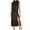 Black, variant on IROINNID Wedding Guest Dresses for Women Evening Night Party Dress Backless Loose Sleeveless Solid Knee-High Split Dress Trendy Formal Dress,Black