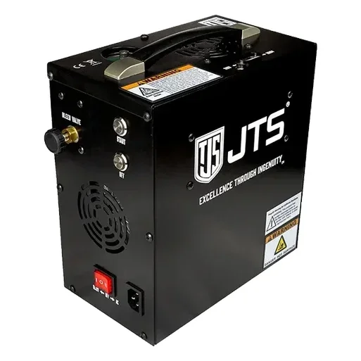 JTS COMP1 Portable PCP Air Rifle Compressor, 4500psi, Auto Stop, Oil-less, Dual Voltage, Moisture Filter, TDS Cooling (JAC030)