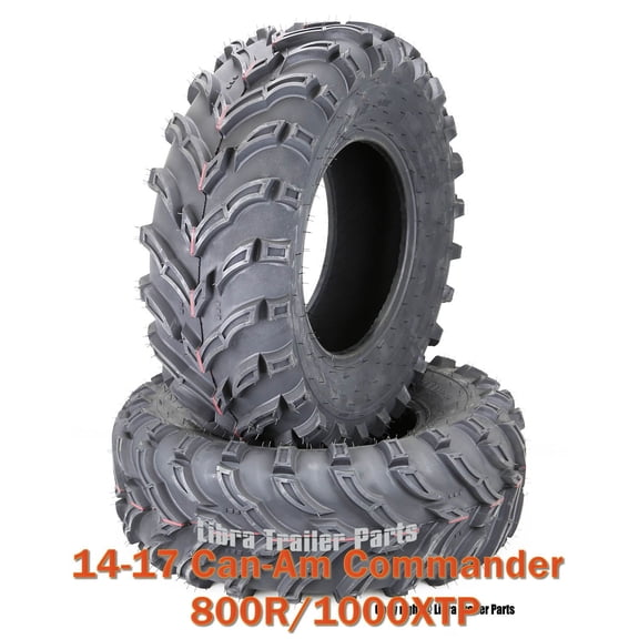14-17 Can-Am Commander 800R/1000XTP ATV Front Tire Set 27x9-12 6 PR