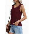 thumbnail image 5 of PRETTYGARDEN Womens Crochet Tank Tops Summer Spring Boho Sleeveless Cute Knit Sweater Vest Trendy Beach Vacation Clothes, 5 of 11