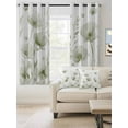 thumbnail image 2 of Sage Green Floral Blackout Curtains 84 Inches Long for Bedroom, Botanical Flower Plant Herb Watercolor Thermal Insulated Room Darkening Black Out Window Curtain Panels Grommet Drapes for Living Room, 2 of 8