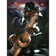 thumbnail image 2 of Image Conscious PDXJ311DSMALL Jazzman Moe Poster Print by Leonard Jones, 9 x 12 - Small, 2 of 2