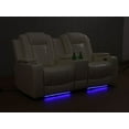 thumbnail image 6 of White Breathing Leather Living Room Recliner Loveseat, 6 of 21