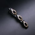 thumbnail image 4 of Crystal Flowers Sweet Cute Bangs Side Barrettes Elastic Duckbill Hair Clip Hair Casual Hollow Accessories, 4 of 5