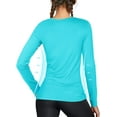 thumbnail image 2 of Women's Long Sleeve UPF 50+ UV Sun Protection Shirts Rash Guard Swim T-Shirt/Hoodie Quick Dry for Outdoor Hiking, 2 of 6