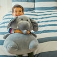 thumbnail image 3 of Animal Adventure® Squeeze with Love™ 20.5” Jumbo Grand Super Puffed Plush – Elephant, 3 of 7