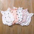 thumbnail image 7 of Douhoow Newborn Baby Girl Jumpsuit Summer Infant Flying Sleeve One-Piece Casual Romper, 7 of 7