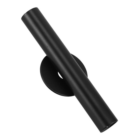 LEORX Wall Mounted Black Metal Flower Vase Single Stem Vase for Living Room Decor