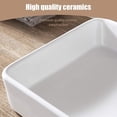 thumbnail image 3 of Mecor Sink Bowl Porcelain Ceramic Vessel with Pop Up Drain, 3 of 6