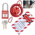 thumbnail image 4 of Kit De Bloqueo De Cable, Candado De Seguridad Universal Con Aislamiento De Acero Inoxidable Ajustable Para Seguridad Y Aislamiento Energético, 4 of 7