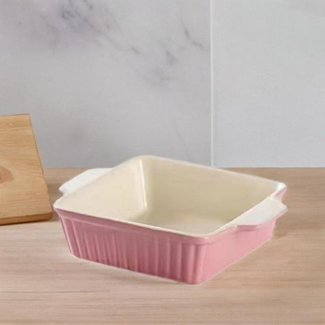Ceramic Bakeware Casserole Dishes for Oven for Barbecues Camping Restaurants Square