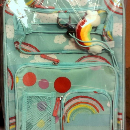 CRCKT 18 Kids Carry On Suitcase, Rainbow - Zip Closure