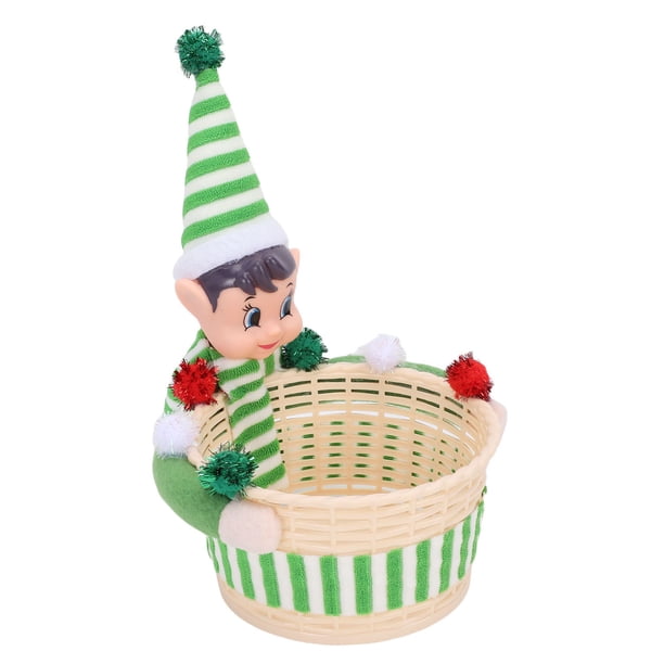 Mini Cestas De Almacenamiento Navideñas, Cestas Vacías Para Regalos, Cuenco Para Dulces De Elfo, Cesta Decorativa Para Refrigerios Para Decoraciones Navideñas Navideñas,