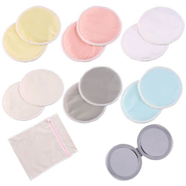Discos absorbentes de lactancia Joycoikat reutilizables y lavables, paquete de 14, multicolor
