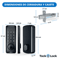 thumbnail image 2 of Cerradura Inteligente Chapa Digital Con Huella y App Móvil TOCK250X TL - Tock Lock Tock Lock Tock Lock TOCK250X TL NEGRO, 2 of 9