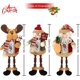 thumbnail image 1 of 3 piezas de muñeco de nieve de Papá Noel, adorno de reno de Navidad, decoración de chimenea, decoración del hogar, figuras de felpa de Navidad (Papá Noel, muñeco de nieve, alce), 1 of 2