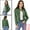 Army Green, variant on INSPIRE CHIC Women's Lightweight Stand Collar Zip Up Biker Moto Jacket Brown M