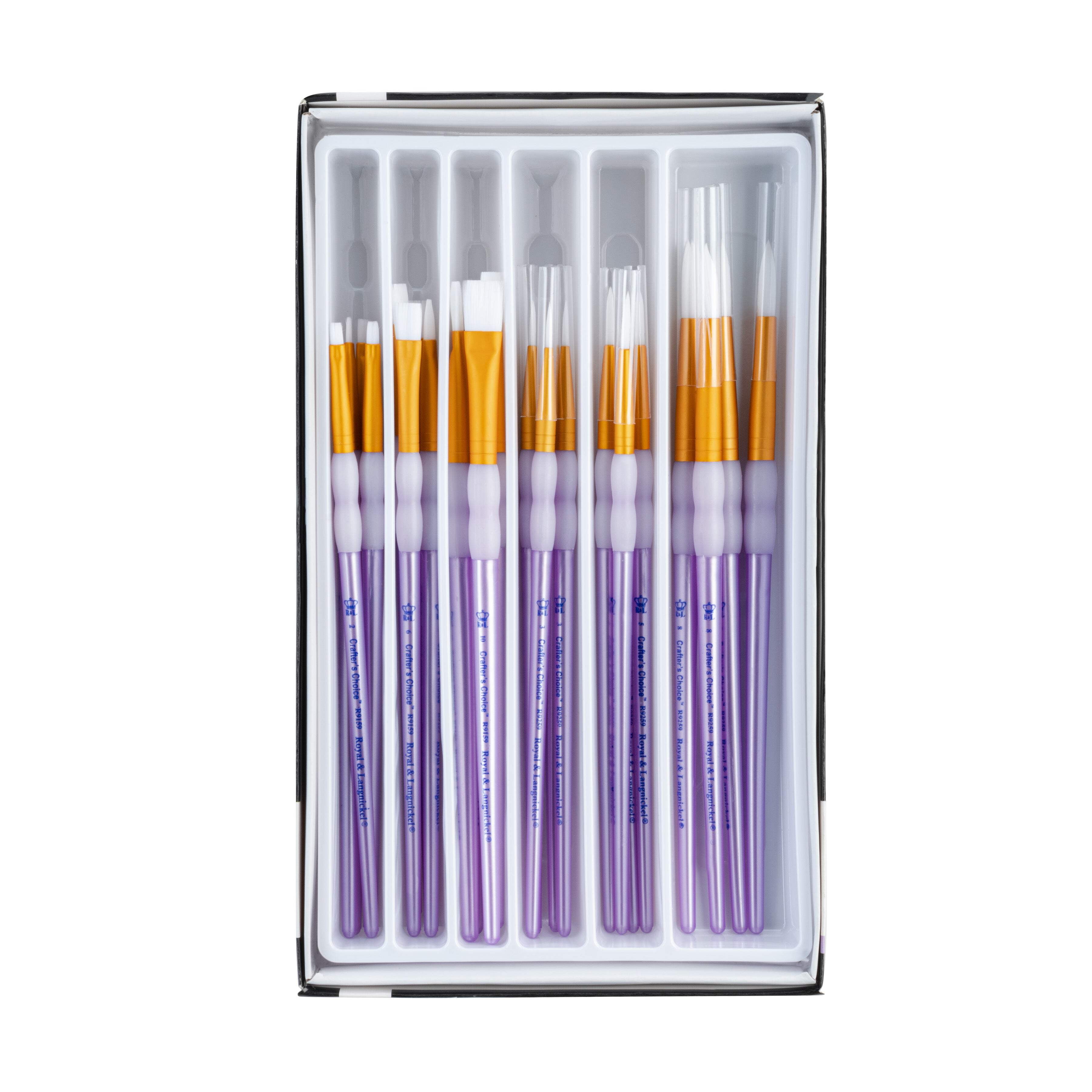 Royal & Langnickel 24pc Crafter's Choice™ White Taklon