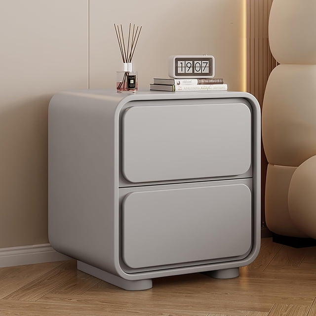 tables d'Appoint Rangement de Chambre, Table de Chevet avec 2 Tiroirs, Meuble de Chambre Table d'Appoint avec Rangement Ouvert, Armoire de Chevet pour Chambre pour la Maison, Accessoires de Chambre, Bureau et Résidence Universitaire