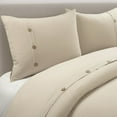 thumbnail image 3 of Lush Decor Belgian Flax Duvet Cover - Gray - Full/Queen, 3 of 9