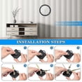 thumbnail image 2 of 2 Pack Silent Quartz Clock Movement Silent Clock Mechanism Long Shaft Replacement Clock Kit Without, 2 of 5