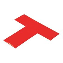Mighty Line Floor Tape,Red,2 inx6 in,T,PK100 REDT