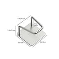 thumbnail image 4 of Ounissouiy Soporte adhesivo para esponja, acero inoxidable 304, estante para fregadero de cocina, marco de secado rápido a prueba de agua Organizadores de utensilios de cocina 1 PC Ounissouiy HA5218-00B, 4 of 6