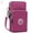 Purple, variant on Gustave Women Small Crossbody Purse Mobile Phone Bag Cell Phone Shoulder Strap Bag Zipper Wallet Pouch Sports Armband Bag, Rose Red
