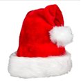 thumbnail image 1 of Gorro de Navidad JAMW de felpa rojo terciopelo cómodo, 1 of 5