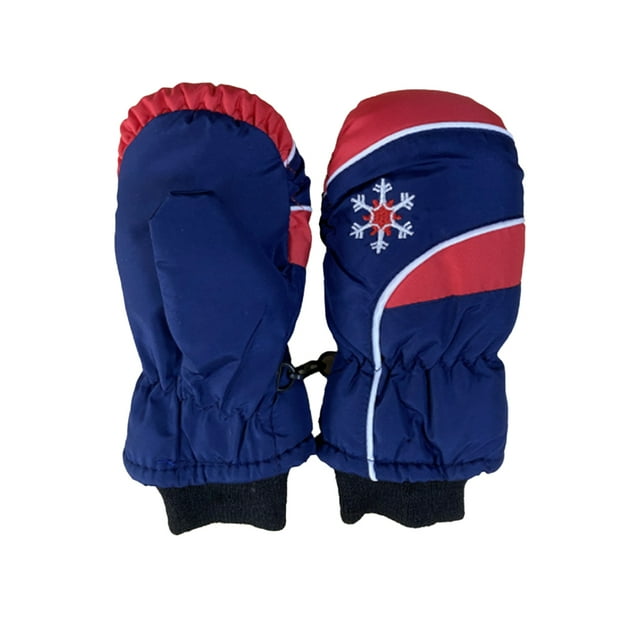 Wosthever 3 pares de manoplas para niños, impermeables, con gancho, portátiles, cómodos, accesorios de esquí, diseño grueso para actividades al aire Suministros térmicos Armada Wosthever HA059231-04B