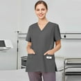 thumbnail image 6 of TrdSipl Scrubs for Women top Clearance Plus Size Nursing Uniforms Petite V Neck Scrub TopMedical Scrubs Scrub Joggers Clothing top for Women, 6 of 6