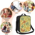 thumbnail image 5 of Bingfone Floral with Butterflies Reusable Insulated Lunch Bag Cooler for Work School Picnic or Travel, 5 of 9
