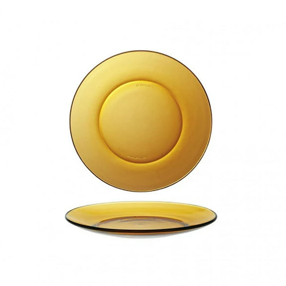 Duralex Lys Amber 7.5 Inch Desert Plate, Set Of 6