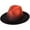 Orange, variant on Keevoom Fedora Hats for Women Men Wide Brim Two Tone Panama Felt Hat Gradient Color Dress Hat