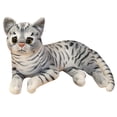 thumbnail image 2 of Realistic 11.4-inch Black Cat Plush Toy, 3D Simulation Lying Feline Stuffed Animal for Decor E#057 Black, 2 of 3