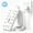 White, variant on RONY 5ft Surge Protector Power Strip with 13 AC Outlets and 6 USB Ports for Dorm Office Home Travel, Overload Protection, Black