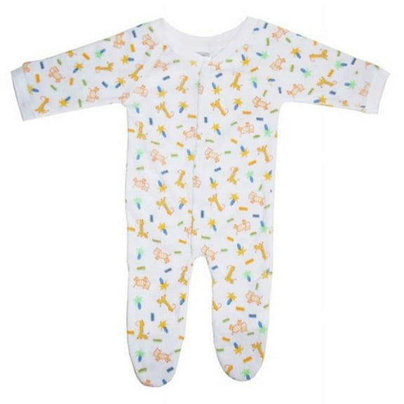 Terry Print Closed-Toe Sleep & Play, Large