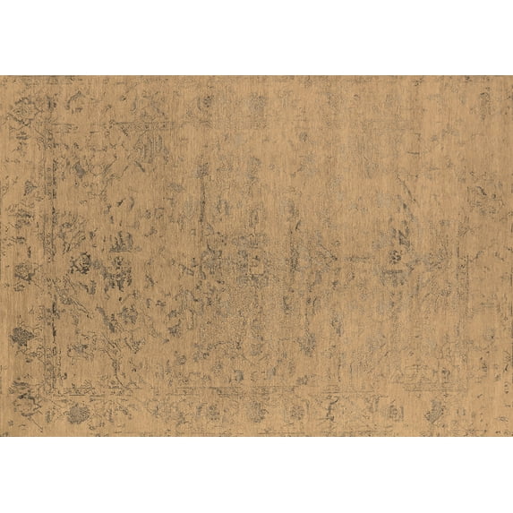 Ahgly Company Indoor Rectangle Oriental Brown Industrial Area Rugs, 8' x 10'
